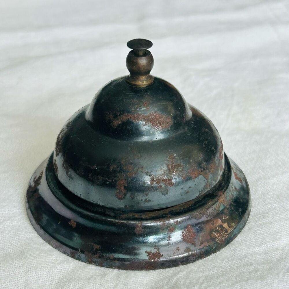 Vintage Antique Style Hotel Counter Bellhop Store Service Bell